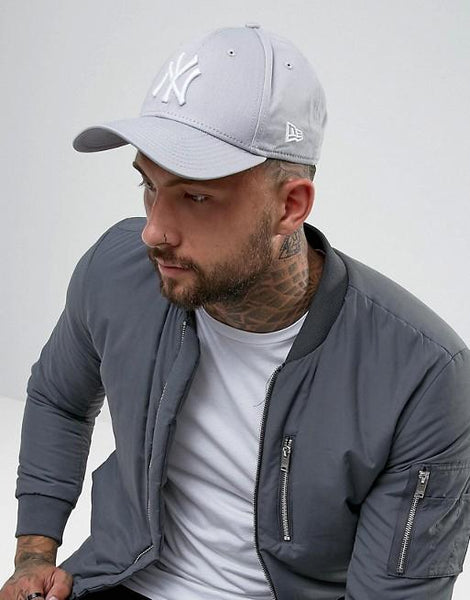 New Era 9Forty NY Adjustable Cap In Grey