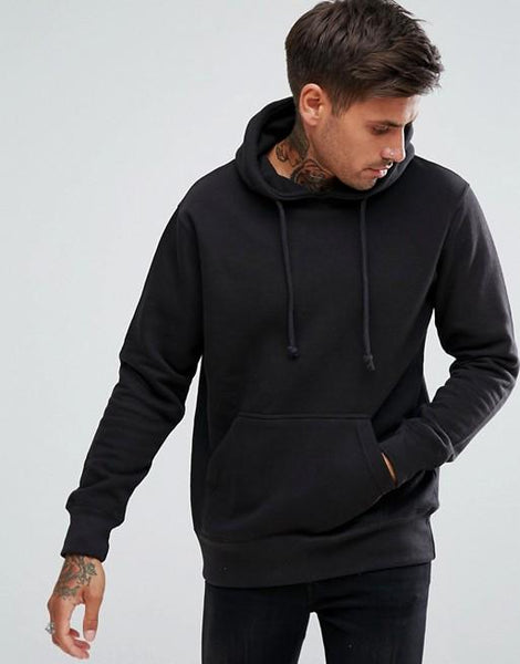 Pull&Bear Hoodie In Black